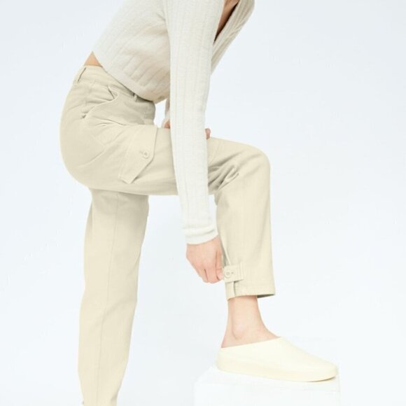 Aritzia Wilfred Free Modern high rise Cargo Pant in Gd Cognac size 4 - Picture 13 of 15